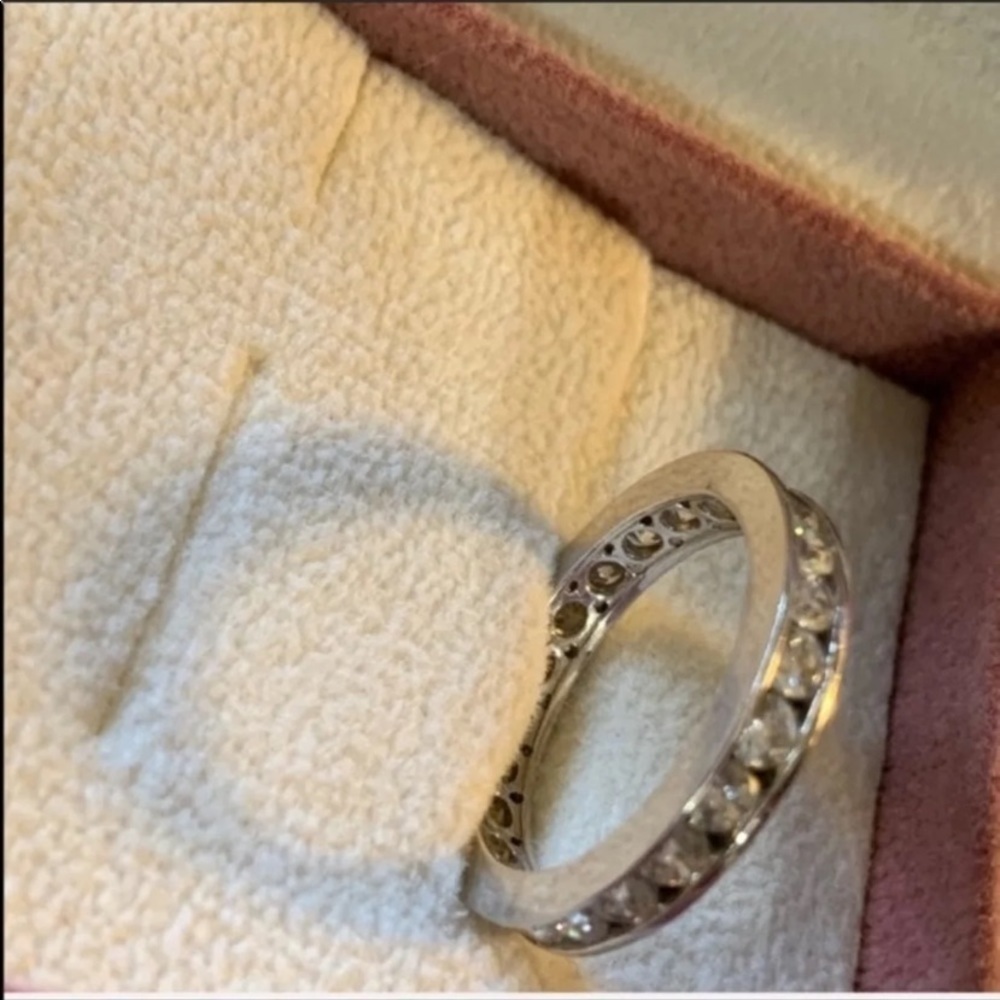 14 Karat White Gold ETERNITY RING WEDDING BAND 9